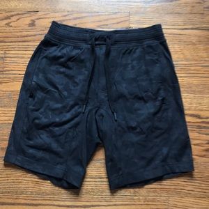 Lulu lemon black shorts with army hue print